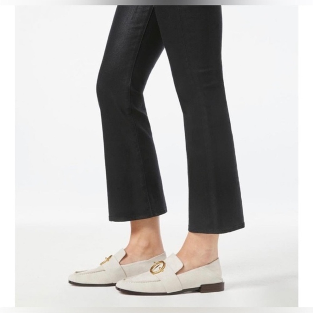 Frame Le Montecito 39.5 Loafer Tan Suede W/Gold Buckle Detail - Picture 5 of 16
